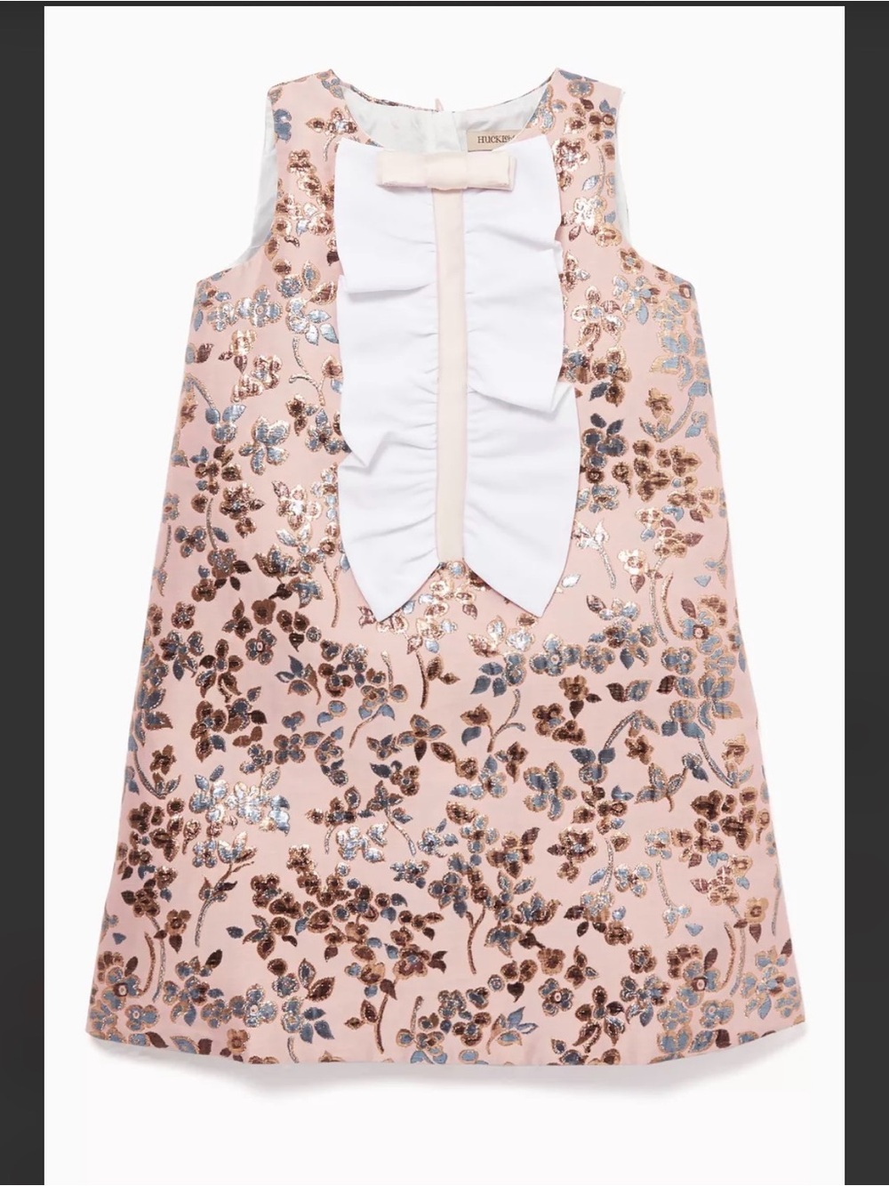 Hucklebones Floral Embroidered Ruffle Dress 12